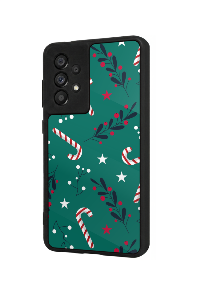 Samsung Galaxy A73 Uyumlu Yilbasi Christmas Tasarımlı Glossy Premium Kılıf
