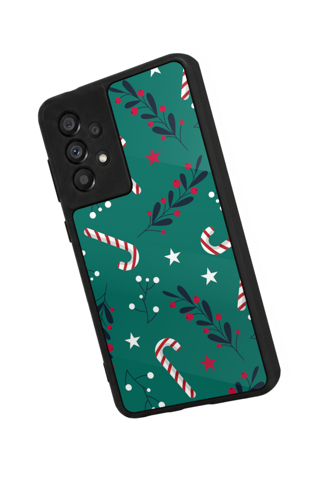 Samsung Galaxy A73 Uyumlu Yilbasi Christmas Tasarımlı Glossy Premium Kılıf
