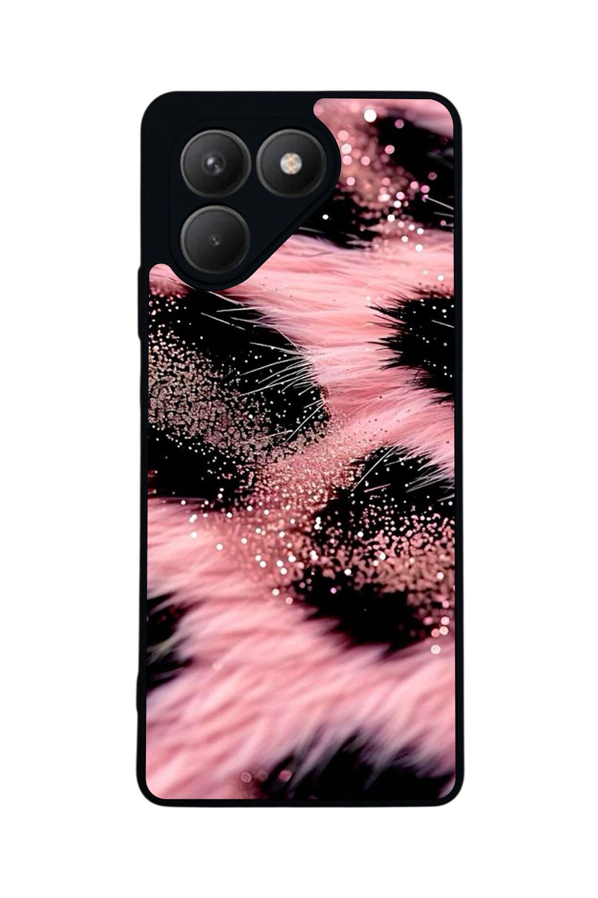 Tecno Pova 7 Mat Uyumlu Siyah Kılıf – Yumuşak Silikon, Koruyucu, Şok Emici Kapak