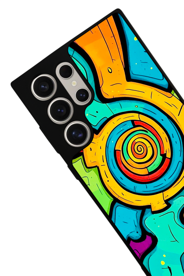 Samsung Galaxy S23 Ultra Uyumlu Abstract Tasarımlı Glossy Premium Kılıf