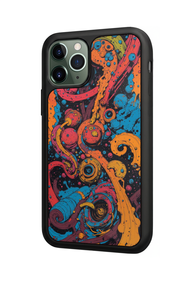iPhone 11 Pro Uyumlu Abstract Tasarımlı Glossy Premium Kılıf