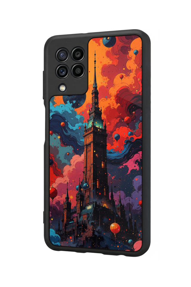 Samsung Galaxy M22 Uyumlu Abstract Tasarımlı Glossy Premium Kılıf