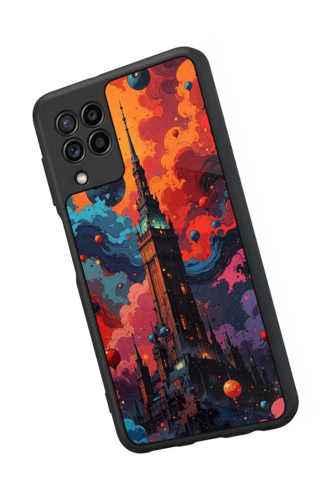 Samsung Galaxy M22 Uyumlu Abstract Tasarımlı Glossy Premium Kılıf