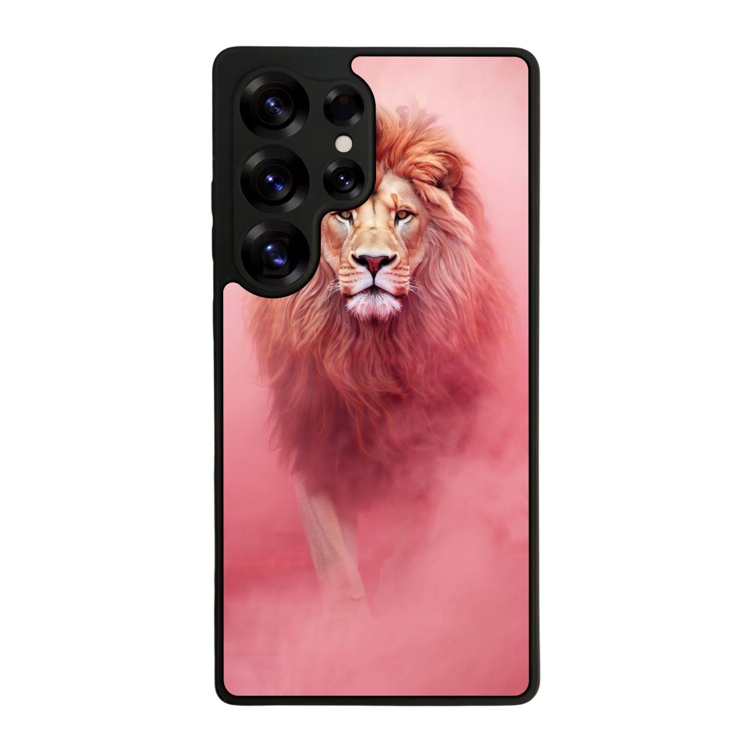 Samsung Galaxy S25 Ultra Uyumlu Aslan Tasarımlı Glossy Premium Kılıf
