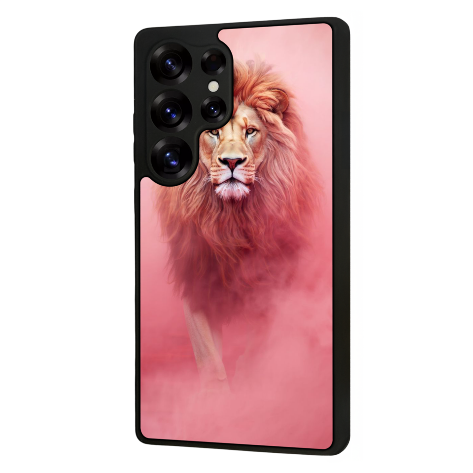Samsung Galaxy S25 Ultra Uyumlu Aslan Tasarımlı Glossy Premium Kılıf