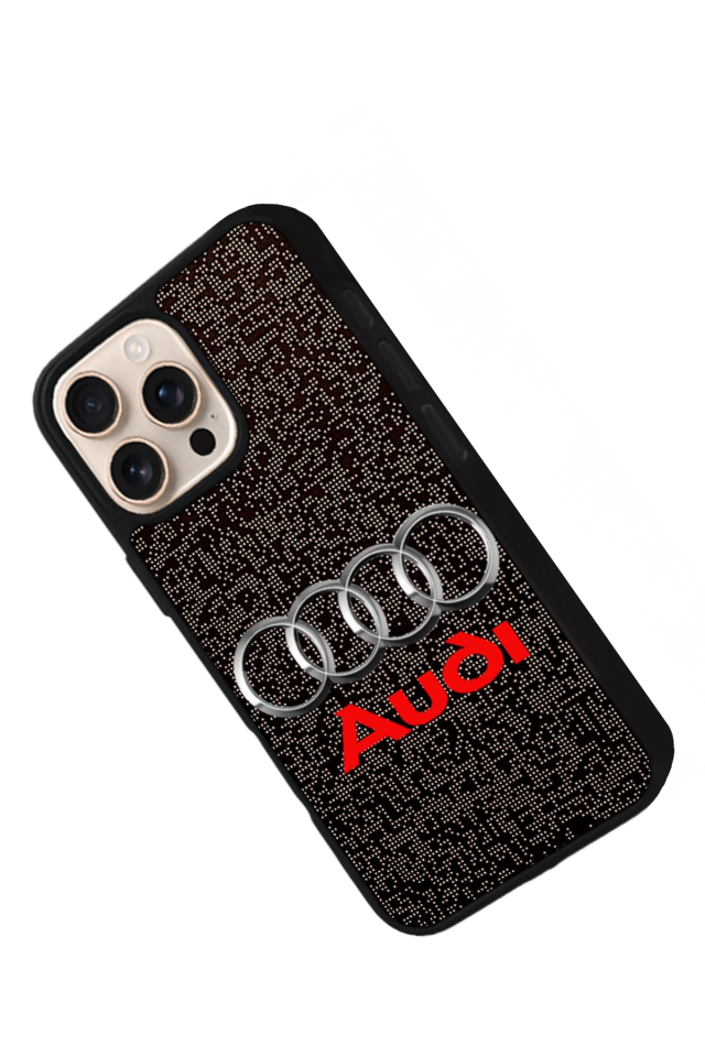 iPhone 16 Pro Max Uyumlu Audi Tasarımlı Glossy Premium Kılıf