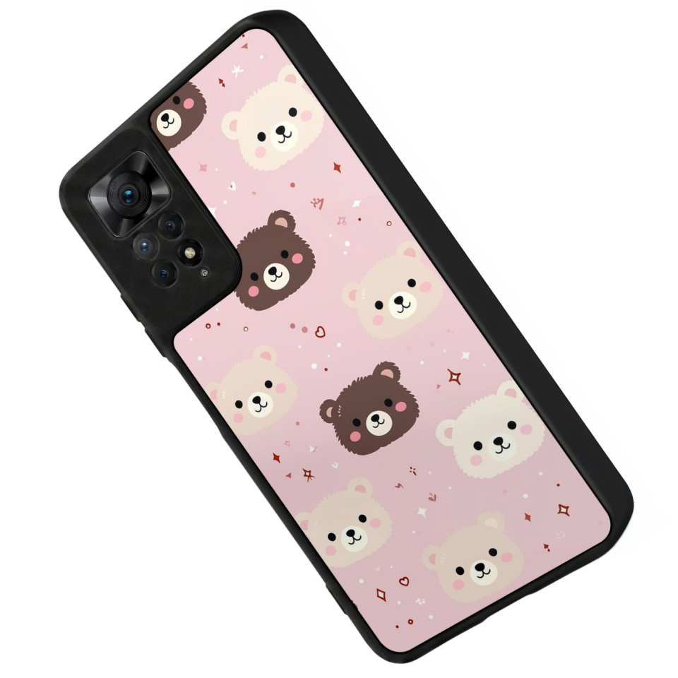 Xiaomi Redmi Note 12 Pro Uyumlu Ayı Tasarımlı Glossy Premium Kılıf