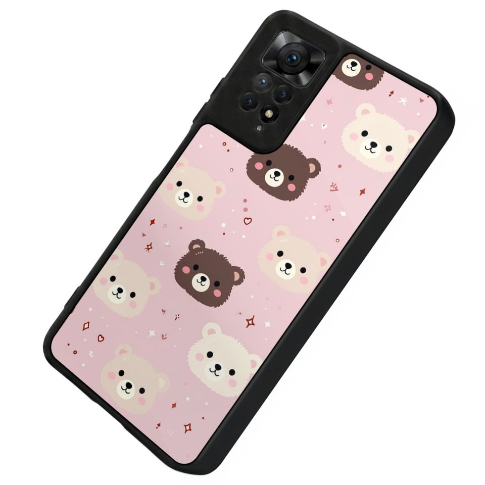 Xiaomi Redmi Note 12 Pro Uyumlu Ayı Tasarımlı Glossy Premium Kılıf