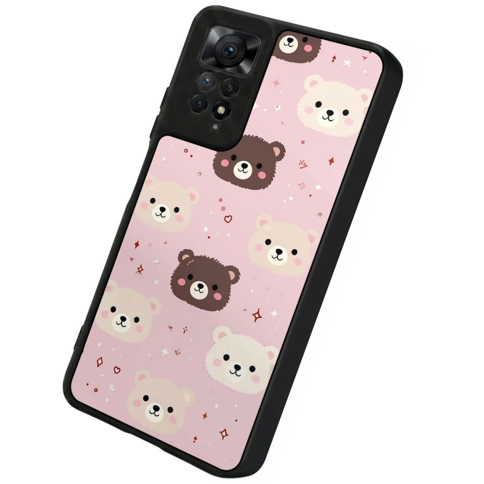 Xiaomi Redmi Note 12 Pro Uyumlu Ayı Tasarımlı Glossy Premium Kılıf