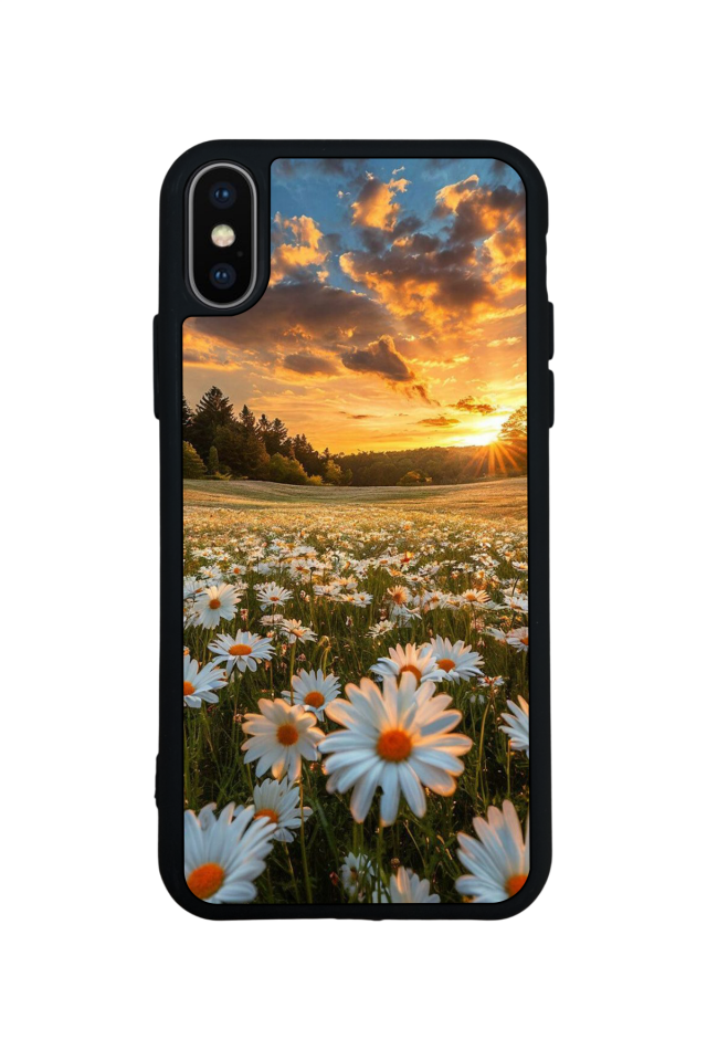 iPhone XS Max Uyumlu Cicek Tasarımlı Glossy Premium Kılıf
