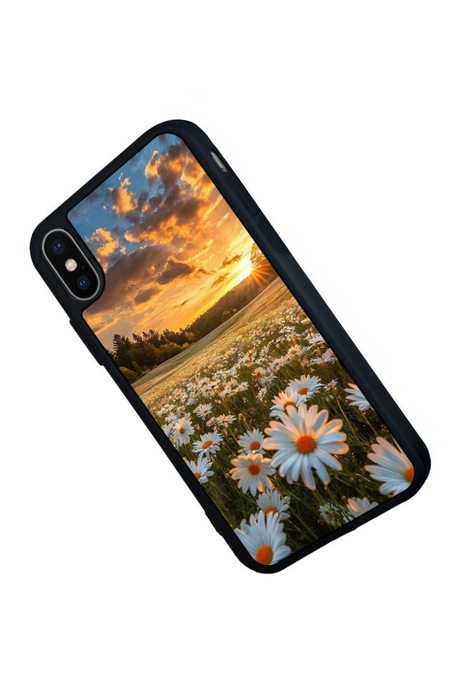 iPhone XS Max Uyumlu Cicek Tasarımlı Glossy Premium Kılıf