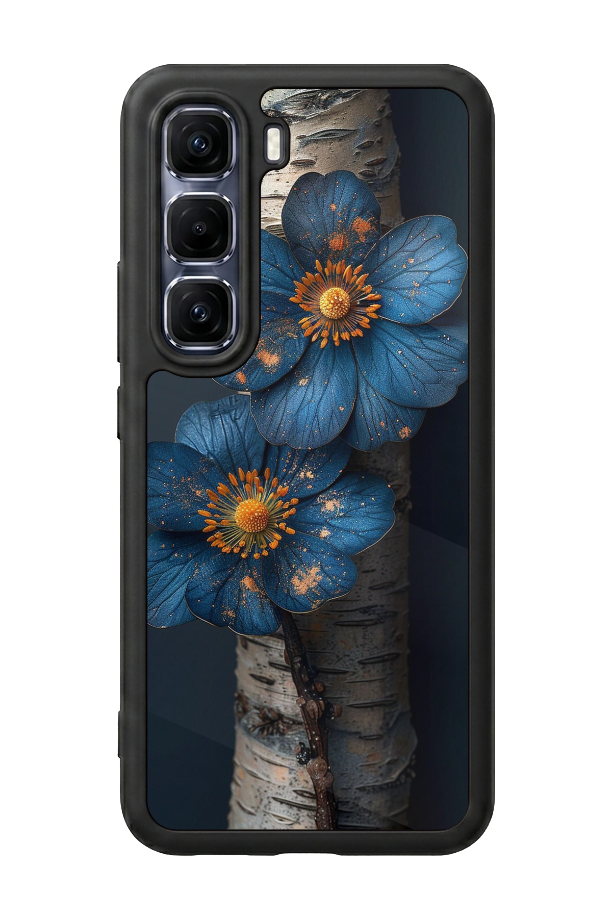 Infinix Hot 60 Pro Plus Uyumlu Cicek Tasarımlı Glossy Premium Kılıf