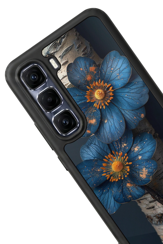 Infinix Hot 60 Pro Plus Uyumlu Cicek Tasarımlı Glossy Premium Kılıf