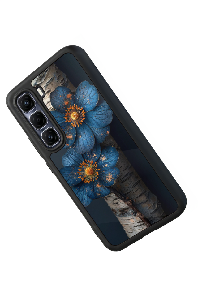 Infinix Hot 60 Pro Plus Uyumlu Cicek Tasarımlı Glossy Premium Kılıf