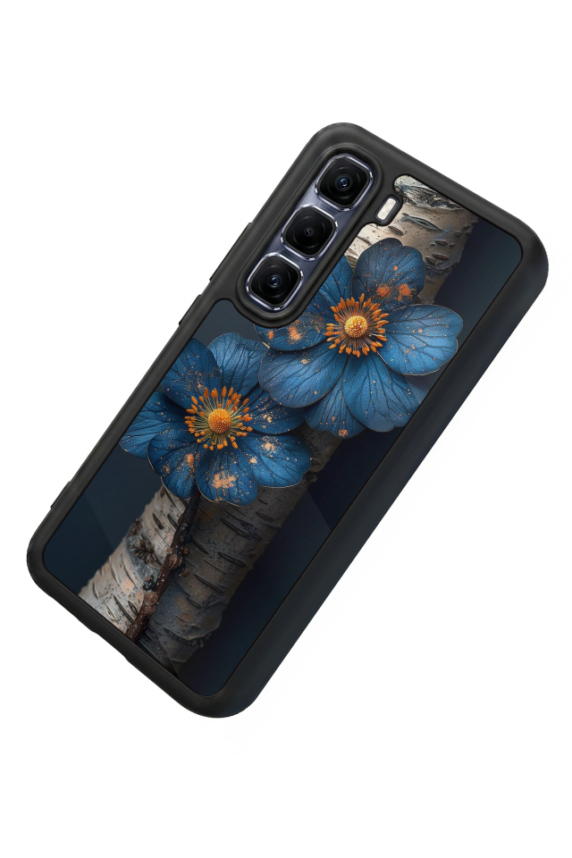 Infinix Hot 60 Pro Plus Uyumlu Cicek Tasarımlı Glossy Premium Kılıf