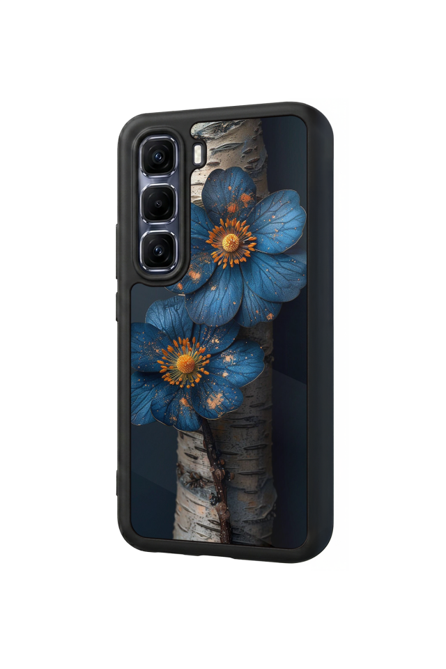 Infinix Hot 60 Pro Plus Uyumlu Cicek Tasarımlı Glossy Premium Kılıf