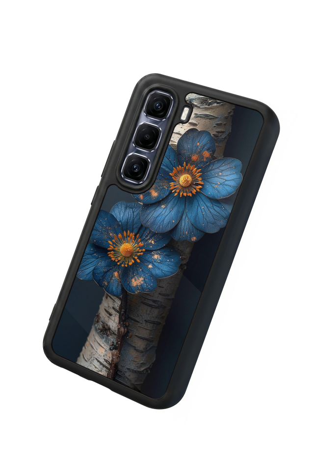 Infinix Hot 60 Pro Plus Uyumlu Cicek Tasarımlı Glossy Premium Kılıf