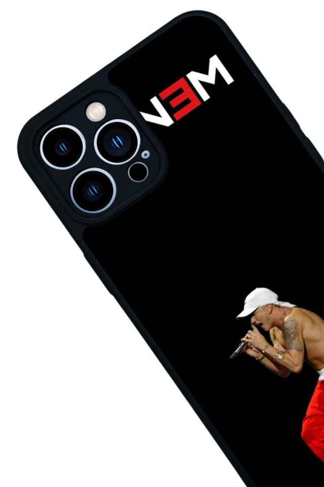 iPhone 12 Pro Max Uyumlu Eminem Tasarımlı Glossy Premium Kılıf