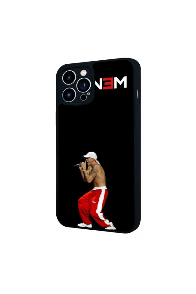 iPhone 12 Pro Max Uyumlu Eminem Tasarımlı Glossy Premium Kılıf
