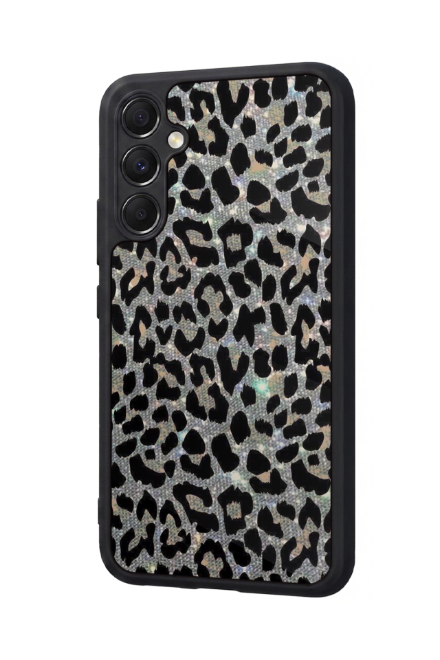 Samsung Galaxy M34 Uyumlu Hologram Leopar Tasarımlı Glossy Premium Kılıf