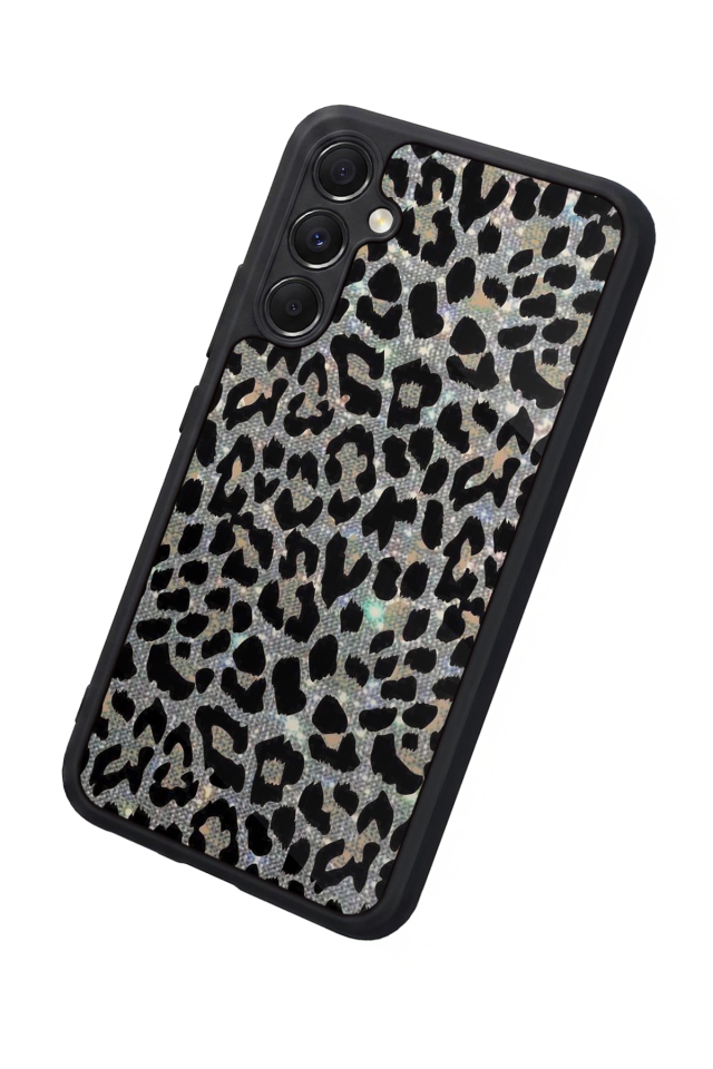 Samsung Galaxy M34 Uyumlu Hologram Leopar Tasarımlı Glossy Premium Kılıf
