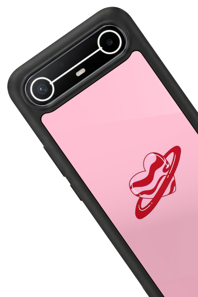 Tecno Spark Slim 5G Uyumlu Kalp Love Tasarımlı Glossy Premium Kılıf