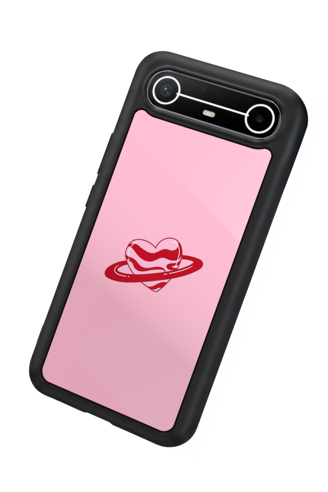 Tecno Spark Slim 5G Uyumlu Kalp Love Tasarımlı Glossy Premium Kılıf