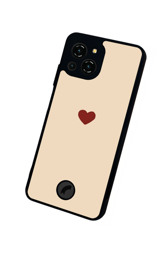 Reeder S23 Pro Max Uyumlu Kalp Love Tasarımlı Glossy Premium Kılıf