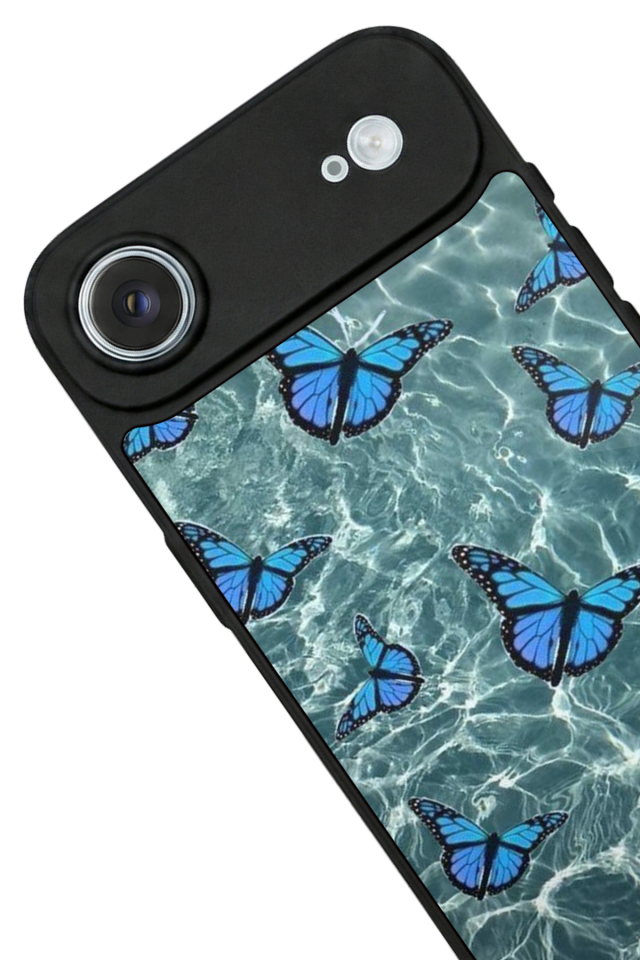 iPhone 17 Air Uyumlu Kelebek Tasarımlı Glossy Premium Kılıf