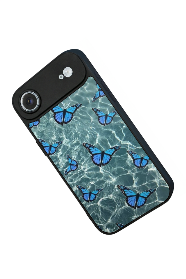 iPhone 17 Air Uyumlu Kelebek Tasarımlı Glossy Premium Kılıf