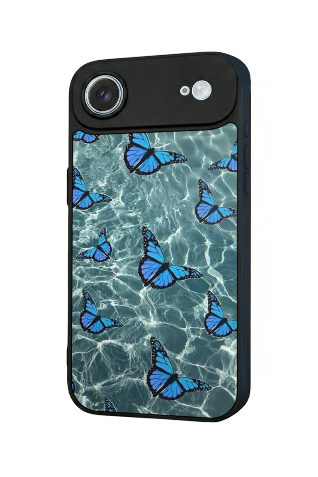 iPhone 17 Air Uyumlu Kelebek Tasarımlı Glossy Premium Kılıf