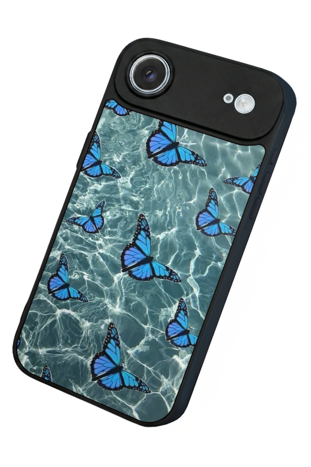 iPhone 17 Air Uyumlu Kelebek Tasarımlı Glossy Premium Kılıf