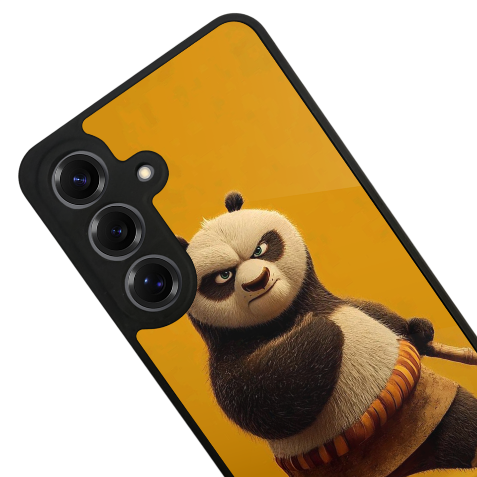 Samsung Galaxy S25 Uyumlu Kung Fu Panda Tasarımlı Glossy Premium Kılıf