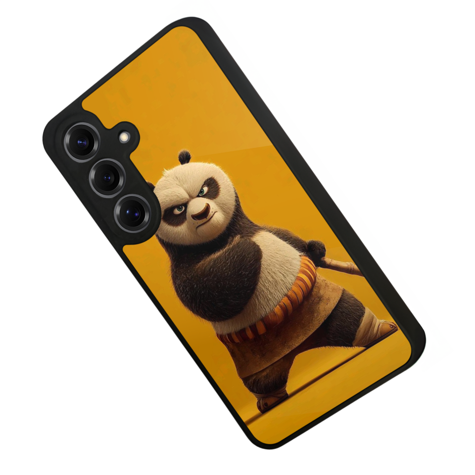 Samsung Galaxy S25 Uyumlu Kung Fu Panda Tasarımlı Glossy Premium Kılıf
