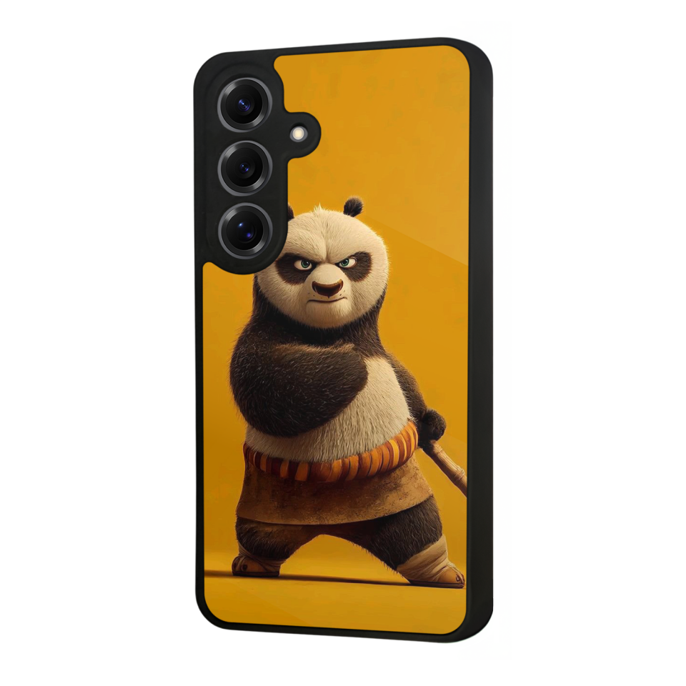 Samsung Galaxy S25 Uyumlu Kung Fu Panda Tasarımlı Glossy Premium Kılıf