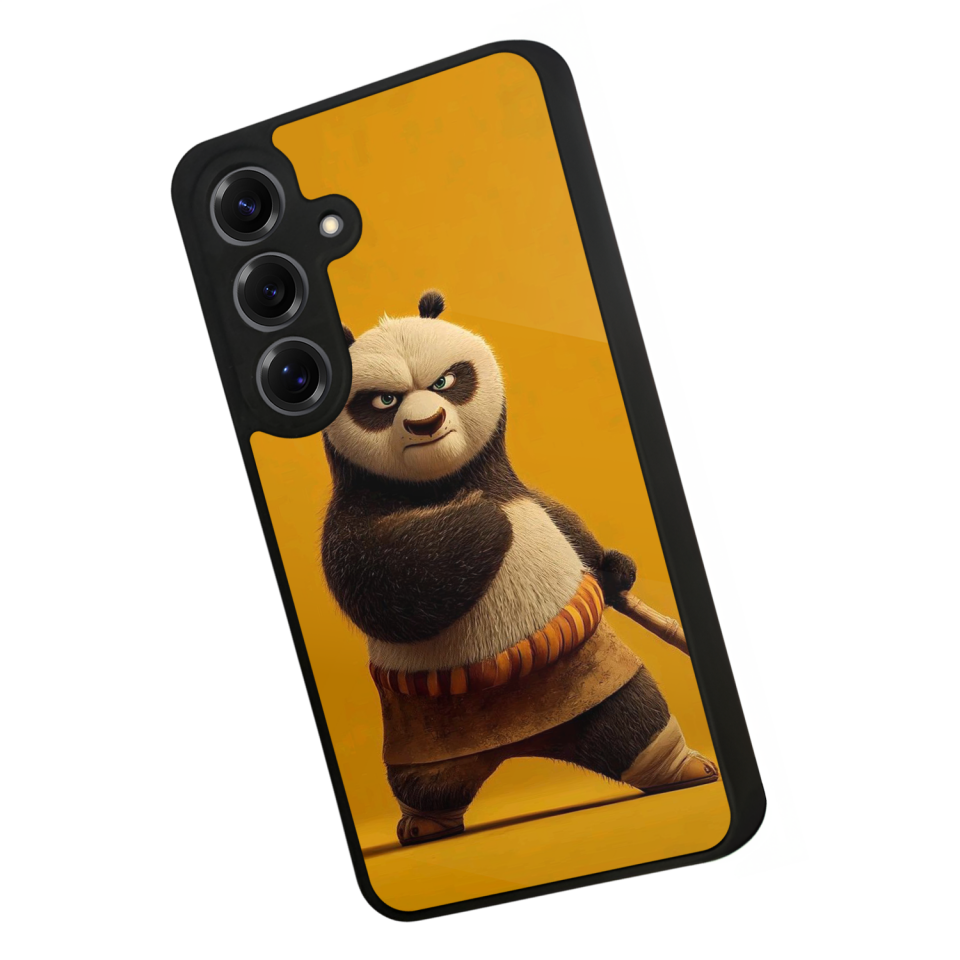 Samsung Galaxy S25 Uyumlu Kung Fu Panda Tasarımlı Glossy Premium Kılıf