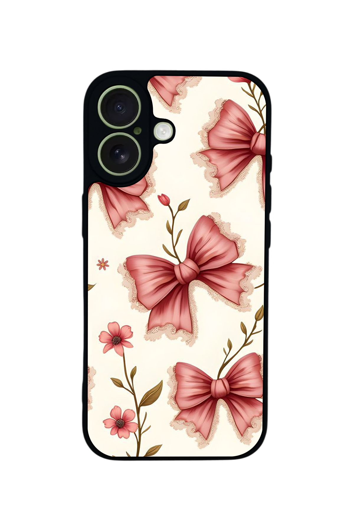 iPhone 17 Uyumlu Kurdele Tasarımlı Glossy Premium Kılıf