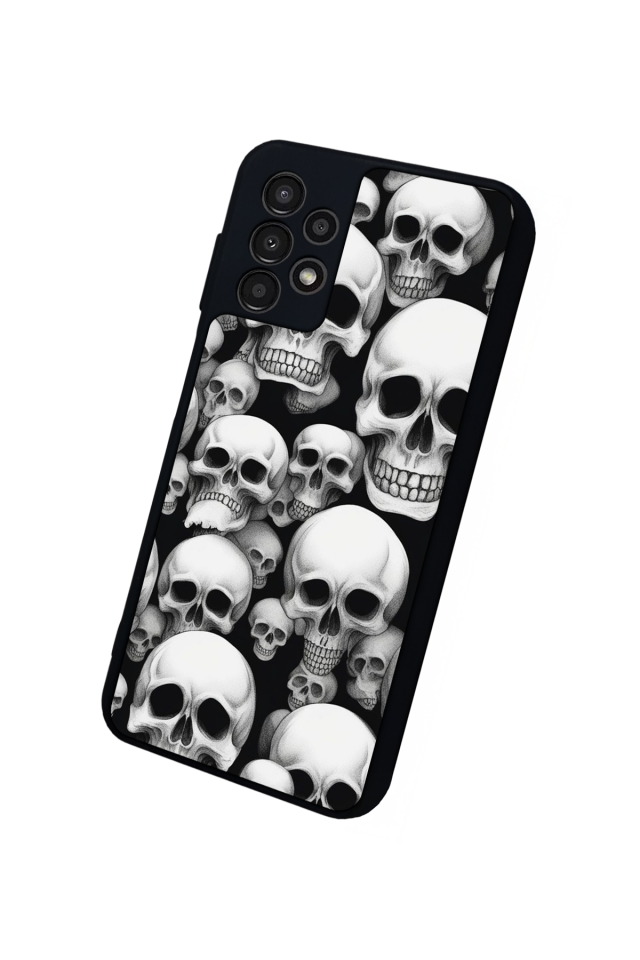 Samsung Galaxy A13 Uyumlu KuruKafa Tasarımlı Glossy Premium Kılıf