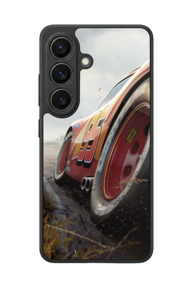 Samsung Galaxy S26 Uyumlu Şimsek McQueen Tasarımlı Glossy Premium Kılıf