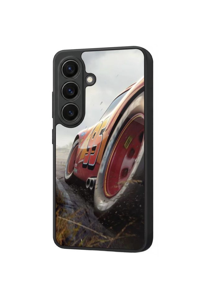 Samsung Galaxy S26 Uyumlu Şimsek McQueen Tasarımlı Glossy Premium Kılıf