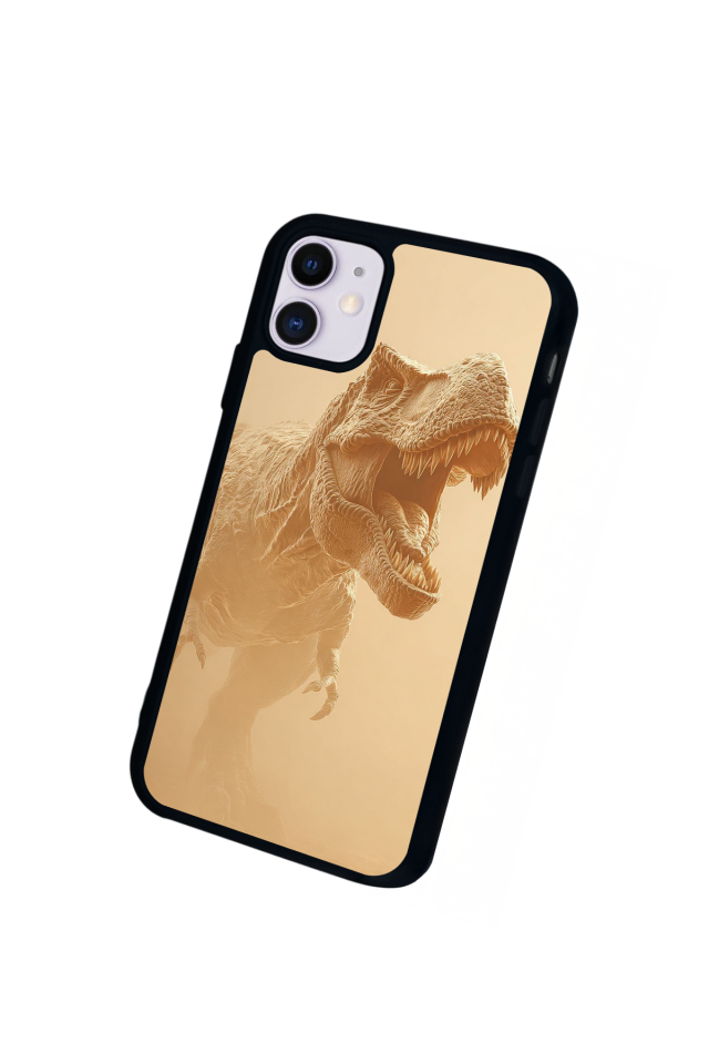 iPhone 11 Uyumlu Dinazor Tasarımlı Glossy Premium Kılıf