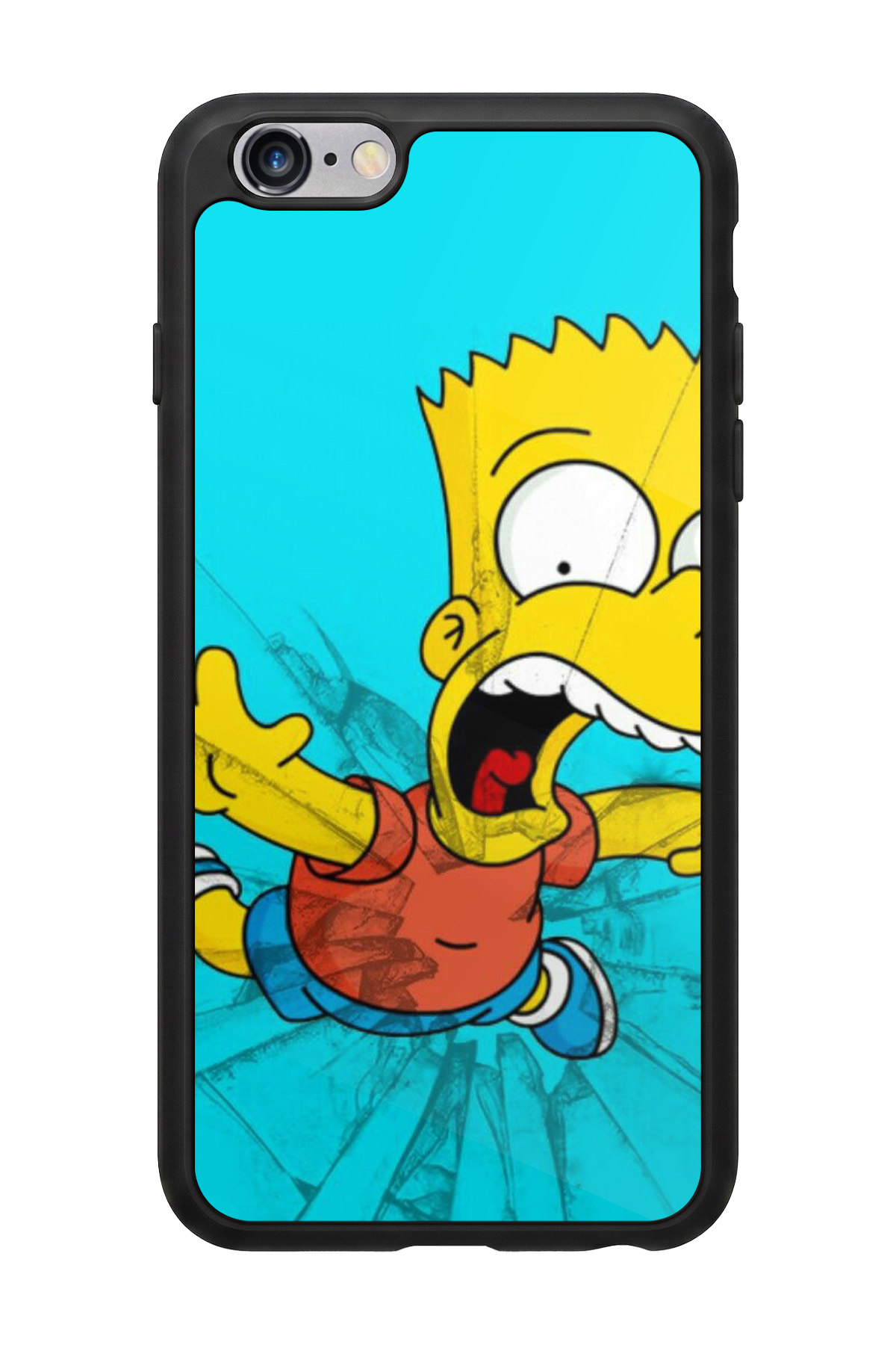 iPhone 6 Plus Uyumlu The Simpsons Tasarımlı Glossy Premium Kılıf