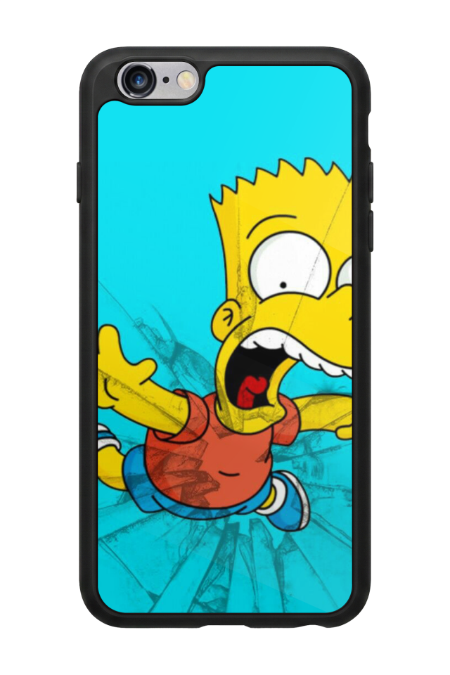 iPhone 6 Plus Uyumlu The Simpsons Tasarımlı Glossy Premium Kılıf