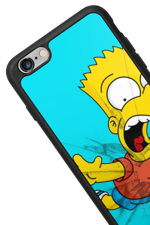 iPhone 6 Plus Uyumlu The Simpsons Tasarımlı Glossy Premium Kılıf