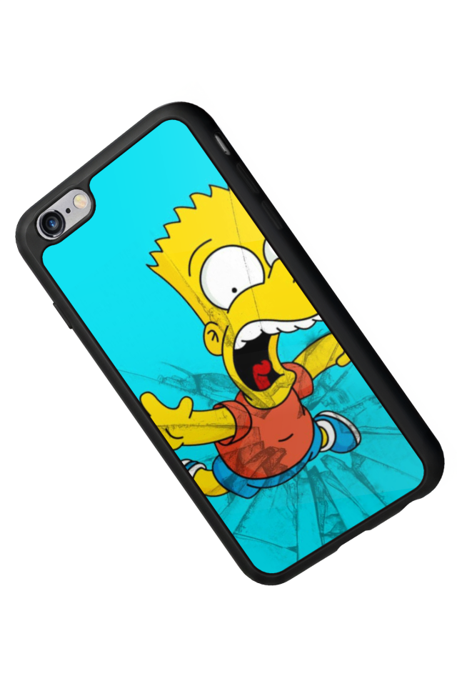 iPhone 6 Plus Uyumlu The Simpsons Tasarımlı Glossy Premium Kılıf