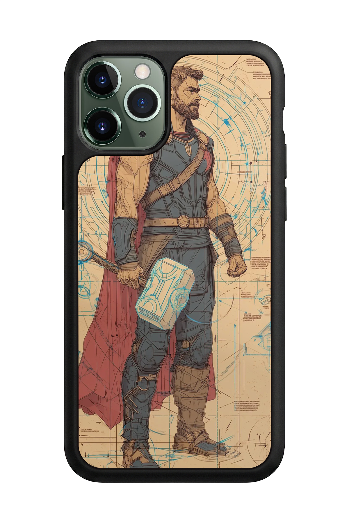 iPhone 11 Pro Max Uyumlu Thor Tasarımlı Glossy Premium Kılıf