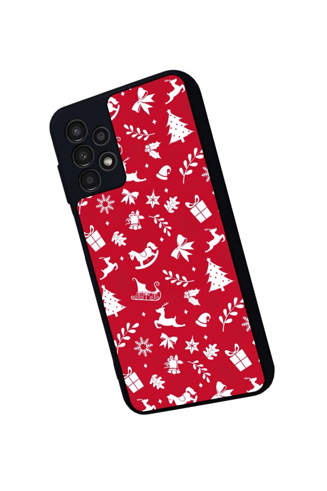 Samsung Galaxy A23 Uyumlu Yilbasi Christmas Tasarımlı Glossy Premium Kılıf