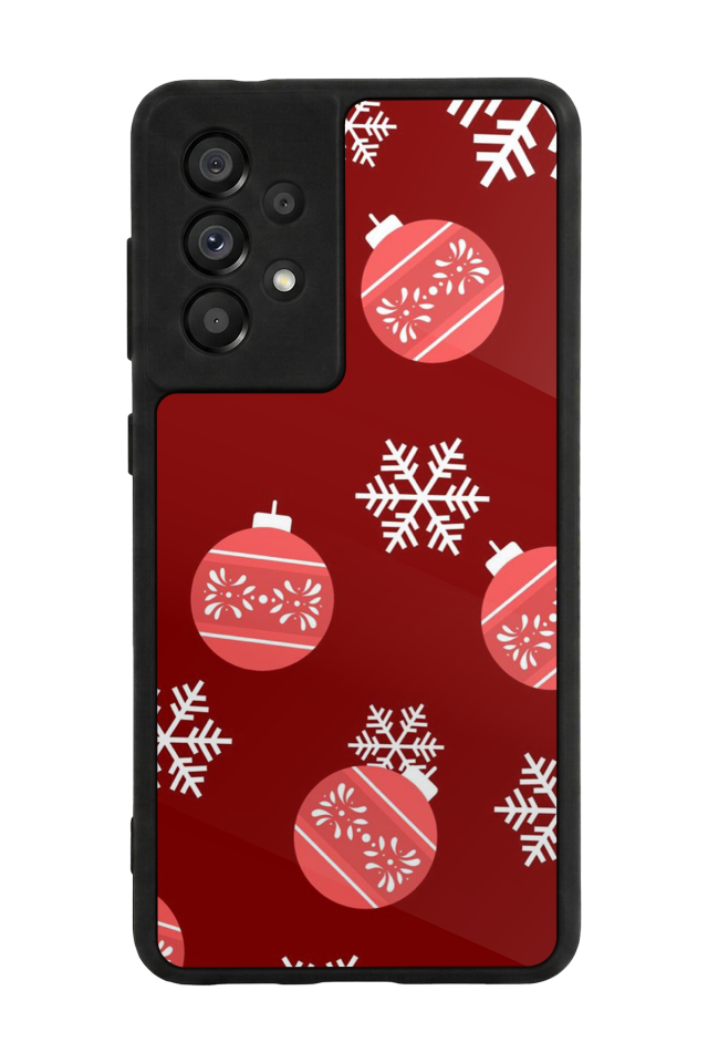 Samsung Galaxy A73 Uyumlu Yilbasi Christmas Tasarımlı Glossy Premium Kılıf
