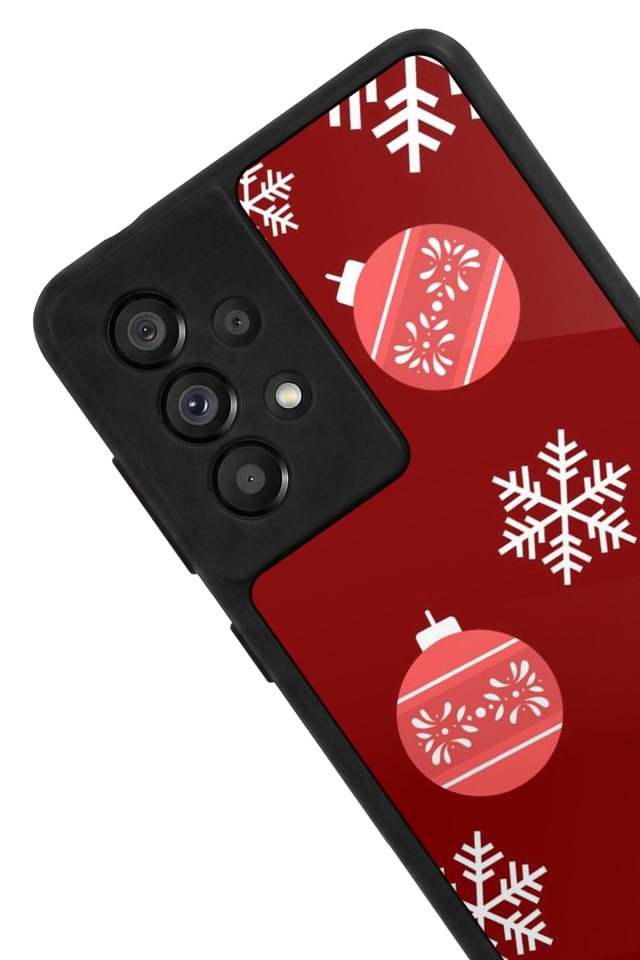Samsung Galaxy A73 Uyumlu Yilbasi Christmas Tasarımlı Glossy Premium Kılıf