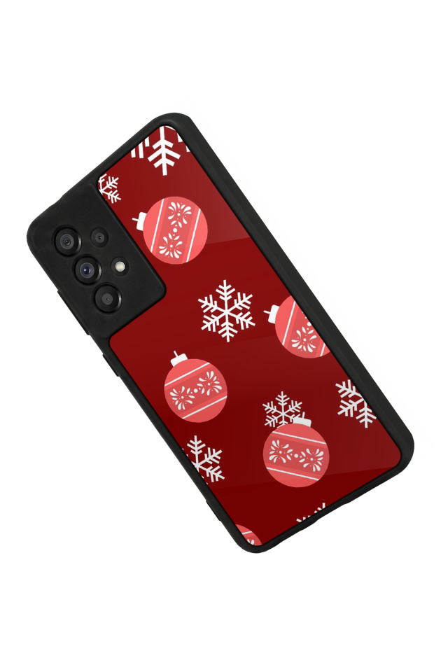 Samsung Galaxy A73 Uyumlu Yilbasi Christmas Tasarımlı Glossy Premium Kılıf